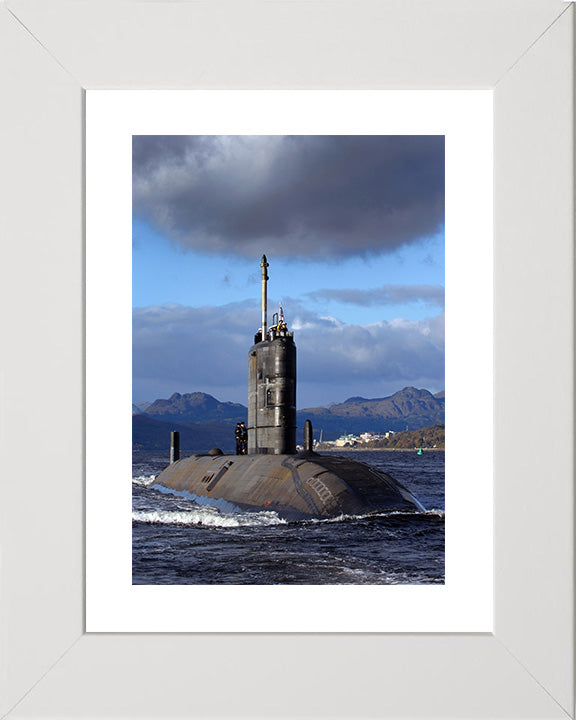HMS Talent (S92) Trafalgar Class Submarine Photo Print Starboard Bow View Royal Navy Wall Art Naval Posters, Prints, & Visual Artwork Hampshire Prints 10 x 8 White Frame Yes