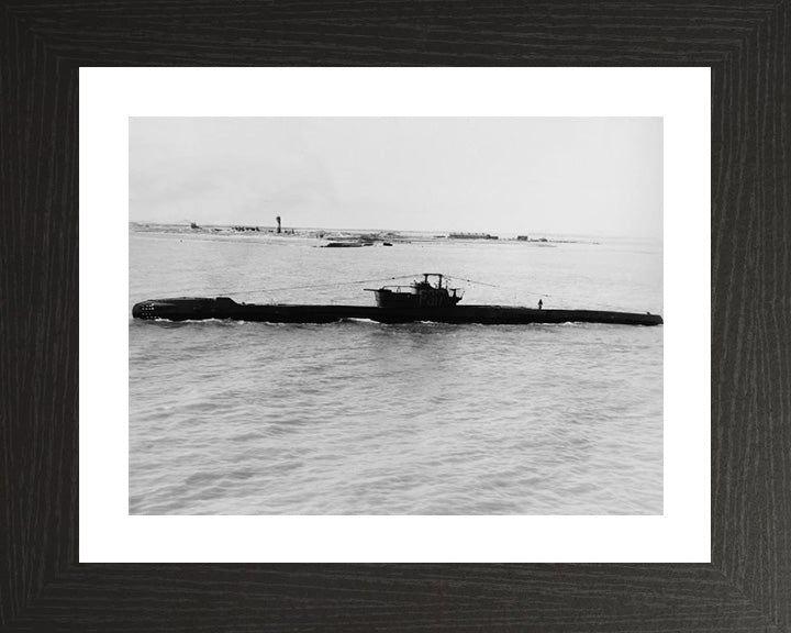 HMS Tally-Ho (P317) Photo Print - Port Side View - Royal Navy T Class Submarine Posters, Prints, & Visual Artwork Hampshire Prints 10 x 8 Black Frame Yes