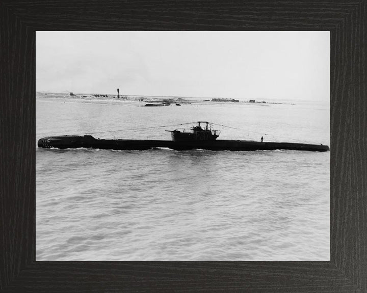 HMS Tally-Ho (P317) Photo Print - Port Side View - Royal Navy T Class Submarine Posters, Prints, & Visual Artwork Hampshire Prints 10 x 8 Black Frame No