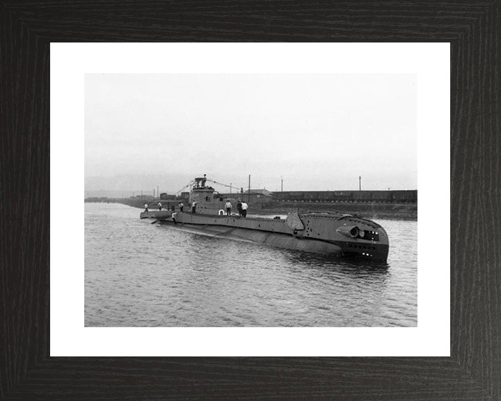 HMS Tapir (P335) Photo Print - Starboard View - Royal Navy T Class Submarine Posters, Prints, & Visual Artwork Hampshire Prints 10 x 8 Black Frame Yes