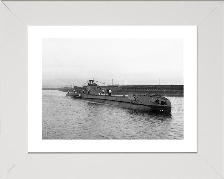 HMS Tapir (P335) Photo Print - Starboard View - Royal Navy T Class Submarine Posters, Prints, & Visual Artwork Hampshire Prints 10 x 8 White Frame Yes