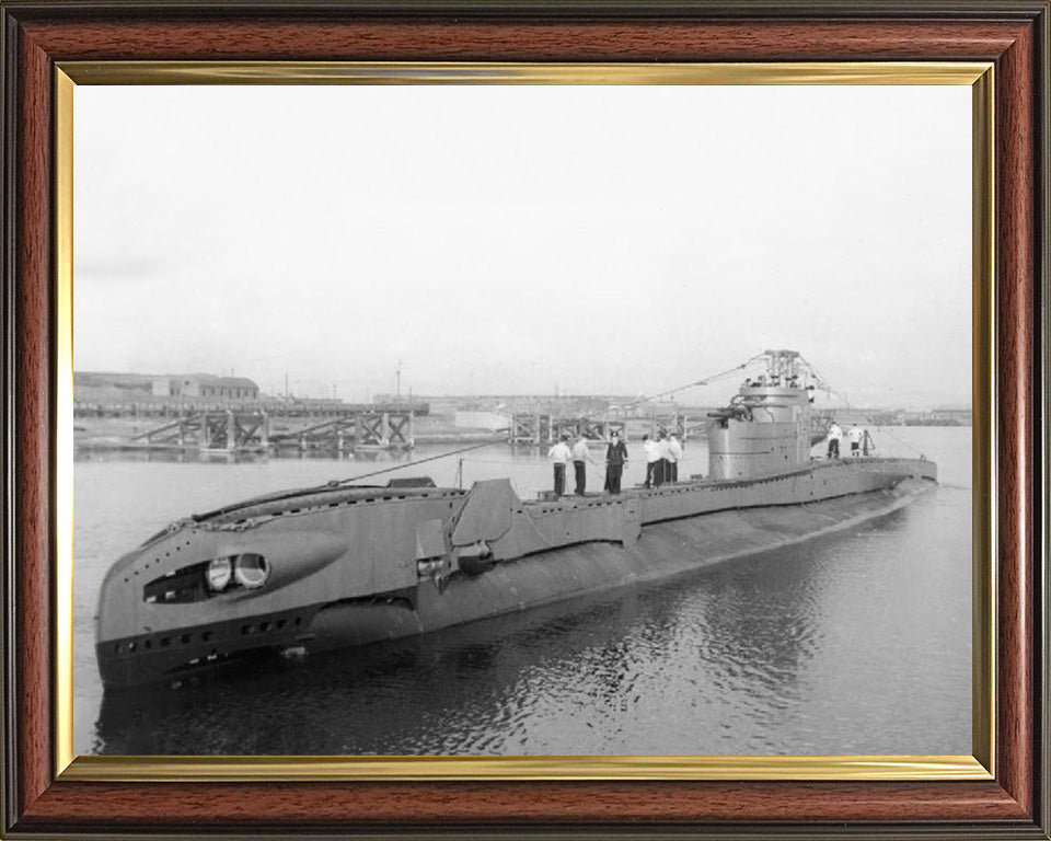 HMS Taurus (P339) Photo Print - Port Side View - Royal Navy T Class Submarine Posters, Prints, & Visual Artwork Hampshire Prints 10 x 8 Classic Frame No