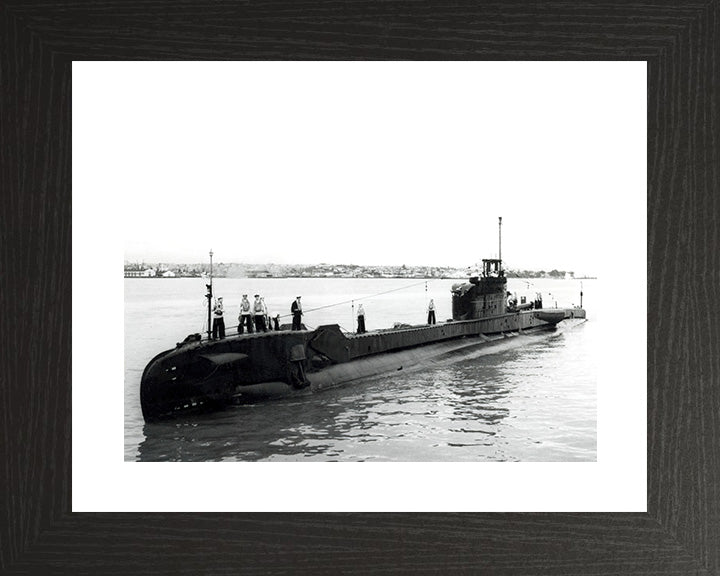 HMS Telemachus (P321) Photo Print - Port Side View - Royal Navy T Class Submarine Posters, Prints, & Visual Artwork Hampshire Prints 10 x 8 Black Frame No