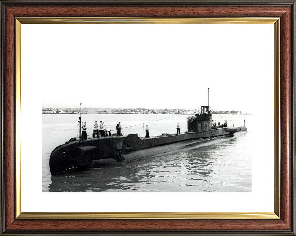 HMS Telemachus (P321) Photo Print - Port Side View - Royal Navy T Class Submarine Posters, Prints, & Visual Artwork Hampshire Prints 10 x 8 Classic Frame No