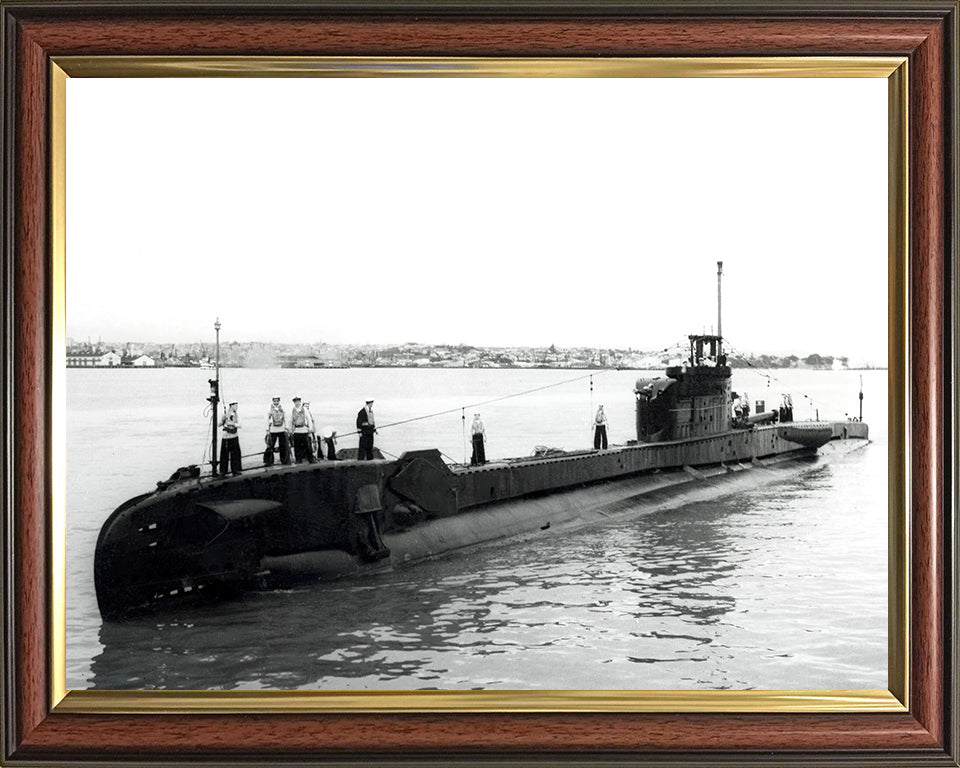 HMS Telemachus (P321) Photo Print - Port Side View - Royal Navy T Class Submarine Posters, Prints, & Visual Artwork Hampshire Prints 10 x 8 Classic Frame Yes