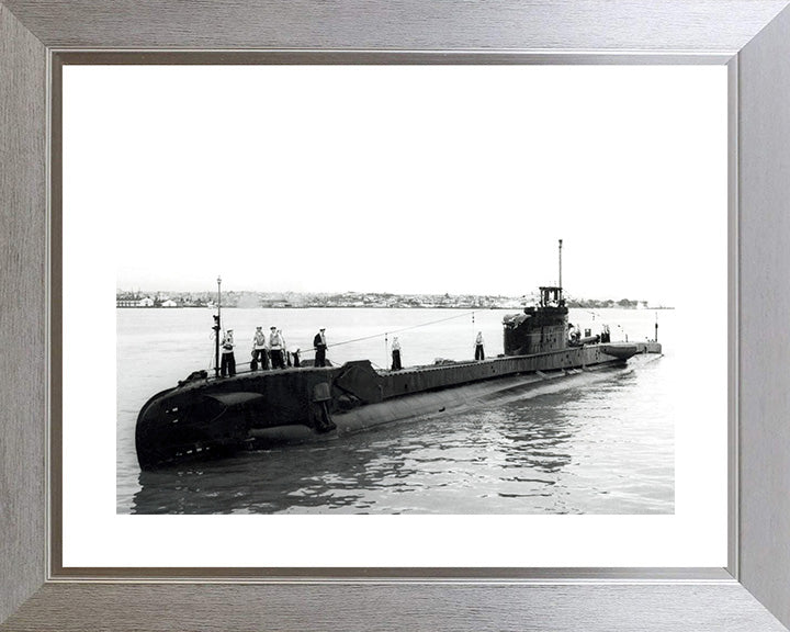 HMS Telemachus (P321) Photo Print - Port Side View - Royal Navy T Class Submarine Posters, Prints, & Visual Artwork Hampshire Prints 10 x 8 Silver Frame No