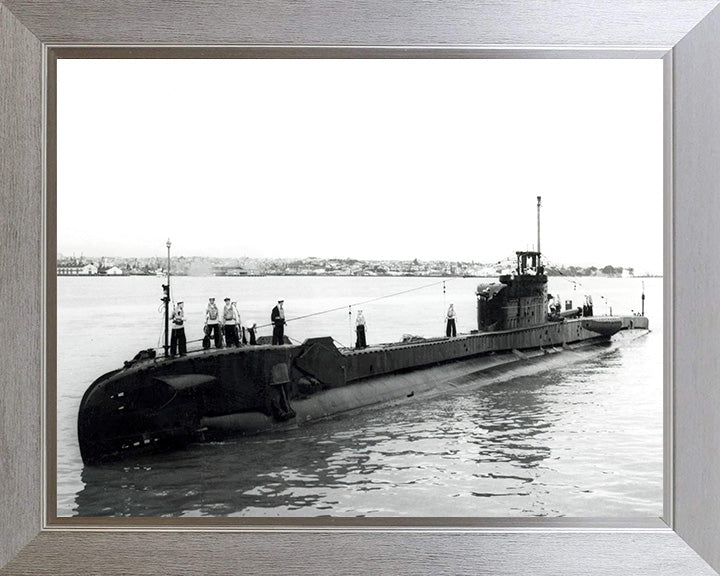 HMS Telemachus (P321) Photo Print - Port Side View - Royal Navy T Class Submarine Posters, Prints, & Visual Artwork Hampshire Prints 10 x 8 Silver Frame Yes