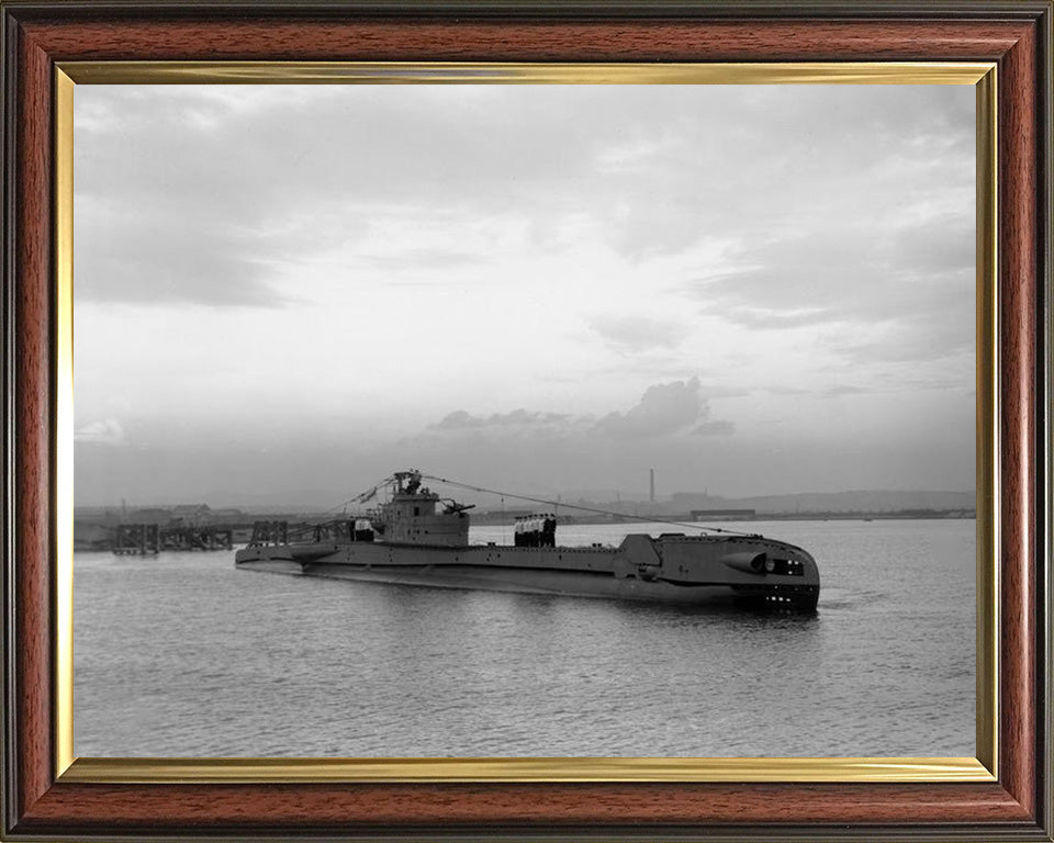 HMS Telemachus (P321) Photo Print - Starboard View - Royal Navy T Class Submarine Posters, Prints, & Visual Artwork Hampshire Prints 10 x 8 Classic Frame No