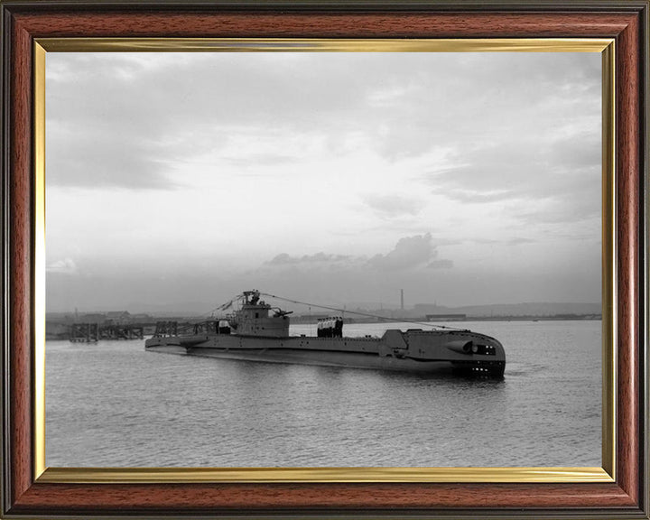 HMS Telemachus (P321) Photo Print - Starboard View - Royal Navy T Class Submarine Posters, Prints, & Visual Artwork Hampshire Prints 10 x 8 Classic Frame No