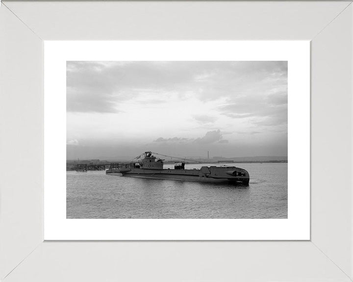 HMS Telemachus (P321) Photo Print - Starboard View - Royal Navy T Class Submarine Posters, Prints, & Visual Artwork Hampshire Prints 10 x 8 White Frame Yes