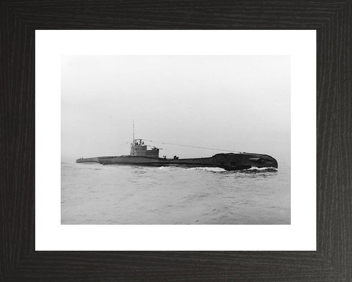 HMS Tempest (N86) Photo Print - Starboard View - Royal Navy T Class Submarine Posters, Prints, & Visual Artwork Hampshire Prints 10 x 8 Black Frame Yes