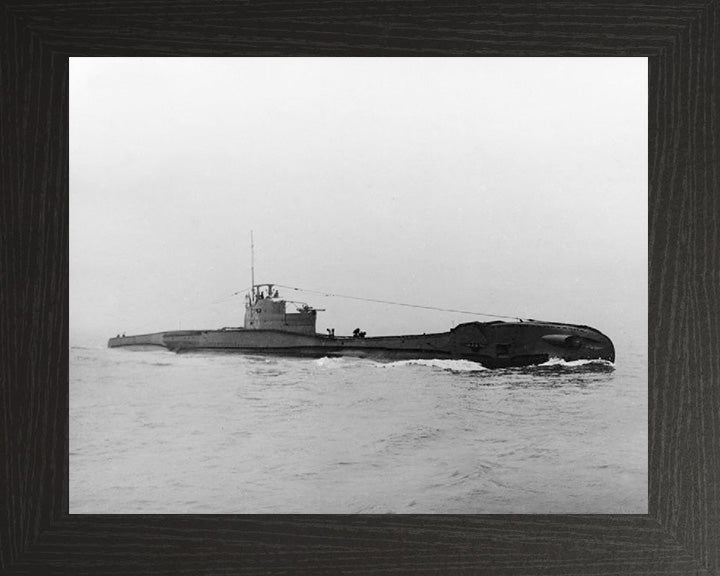 HMS Tempest (N86) Photo Print - Starboard View - Royal Navy T Class Submarine Posters, Prints, & Visual Artwork Hampshire Prints 10 x 8 Black Frame No