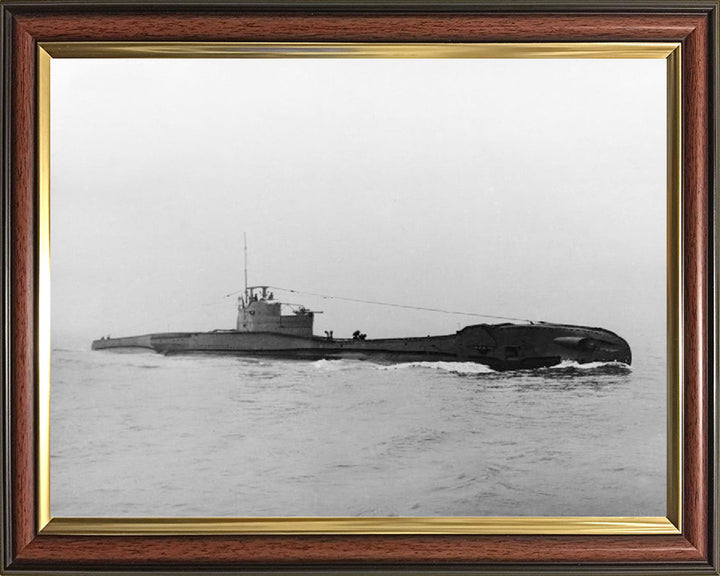 HMS Tempest (N86) Photo Print - Starboard View - Royal Navy T Class Submarine Posters, Prints, & Visual Artwork Hampshire Prints 10 x 8 Classic Frame No