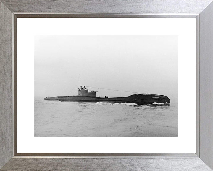 HMS Tempest (N86) Photo Print - Starboard View - Royal Navy T Class Submarine Posters, Prints, & Visual Artwork Hampshire Prints 10 x 8 Silver Frame Yes