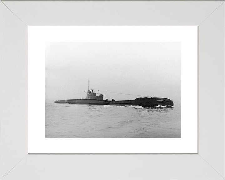 HMS Tempest (N86) Photo Print - Starboard View - Royal Navy T Class Submarine Posters, Prints, & Visual Artwork Hampshire Prints 10 x 8 White Frame Yes