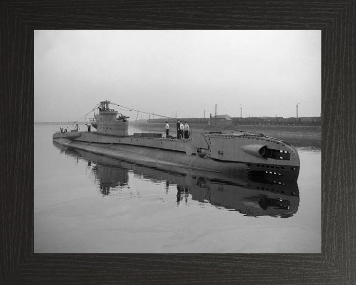 HMS Terrapin (P323) Photo Print - Starboard View - Royal Navy T Class Submarine Posters, Prints, & Visual Artwork Hampshire Prints 10 x 8 Black Frame No