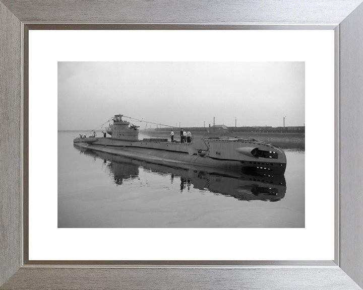 HMS Terrapin (P323) Photo Print - Starboard View - Royal Navy T Class Submarine Posters, Prints, & Visual Artwork Hampshire Prints 10 x 8 Silver Frame Yes