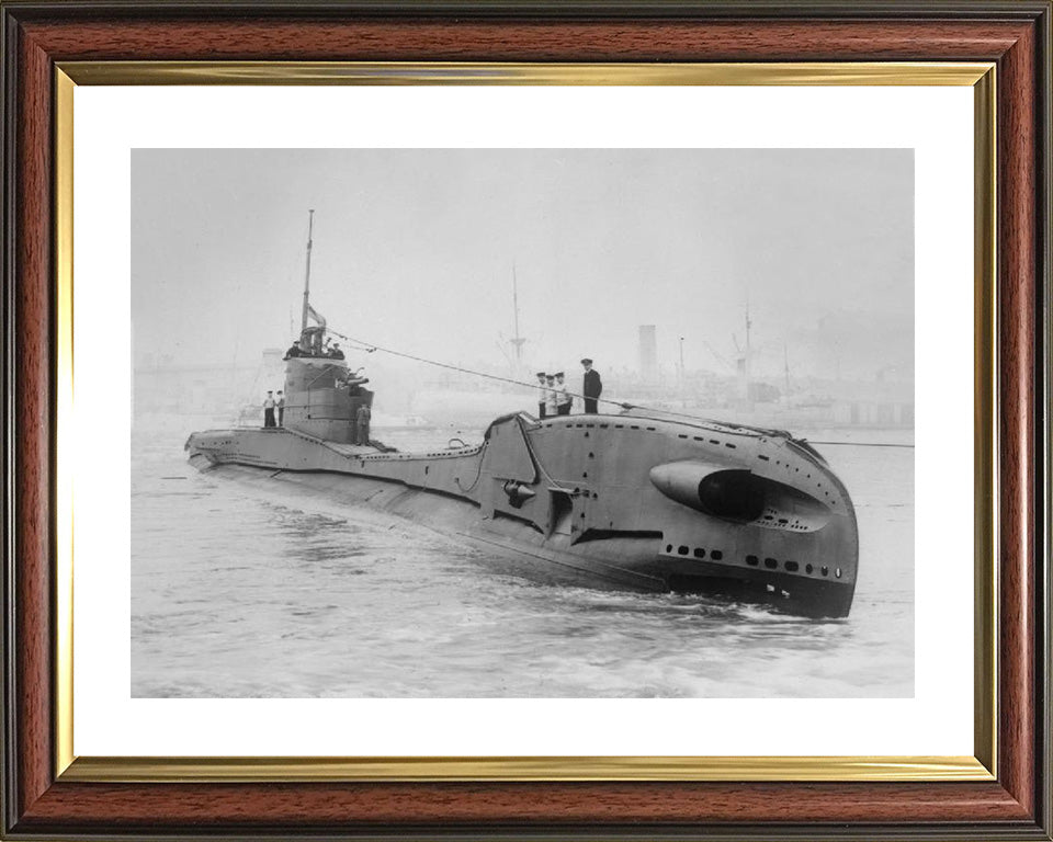HMS Thorn (N11) Photo Print - Starboard View - Royal Navy T Class Submarine Posters, Prints, & Visual Artwork Hampshire Prints 10 x 8 Classic Frame Yes