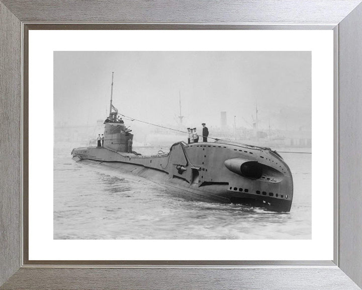 HMS Thorn (N11) Photo Print - Starboard View - Royal Navy T Class Submarine Posters, Prints, & Visual Artwork Hampshire Prints 10 x 8 Silver Frame Yes