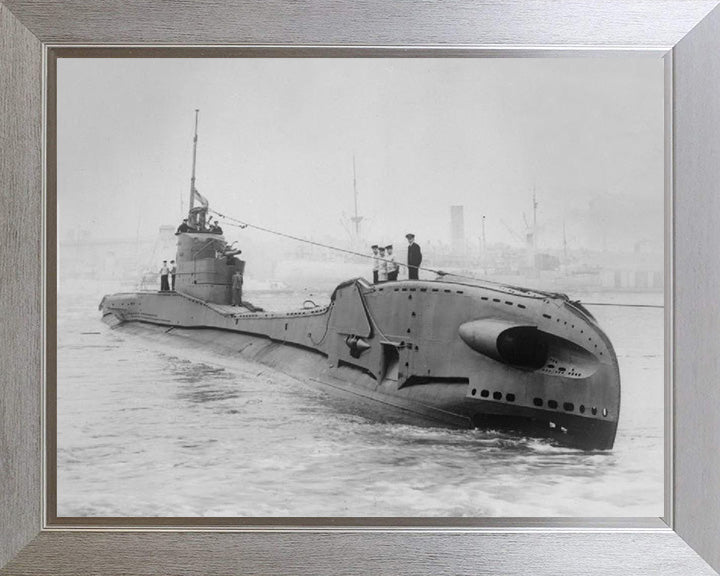 HMS Thorn (N11) Photo Print - Starboard View - Royal Navy T Class Submarine Posters, Prints, & Visual Artwork Hampshire Prints 10 x 8 Silver Frame No