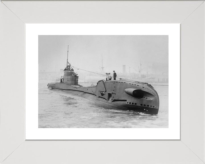 HMS Thorn (N11) Photo Print - Starboard View - Royal Navy T Class Submarine Posters, Prints, & Visual Artwork Hampshire Prints 10 x 8 White Frame Yes