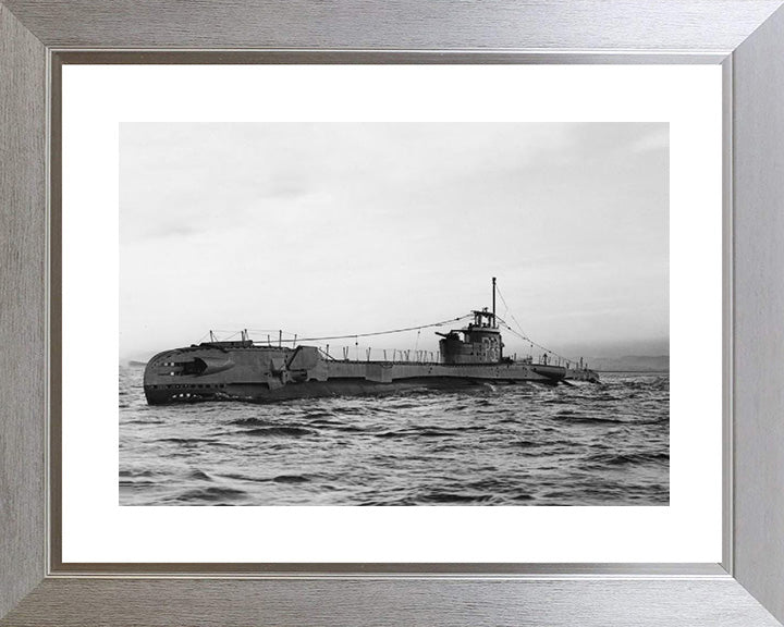 HMS Thorough (P324) Photo Print - Low Port Side View - Royal Navy T Class Submarine Posters, Prints, & Visual Artwork Hampshire Prints 10 x 8 Silver Frame Yes