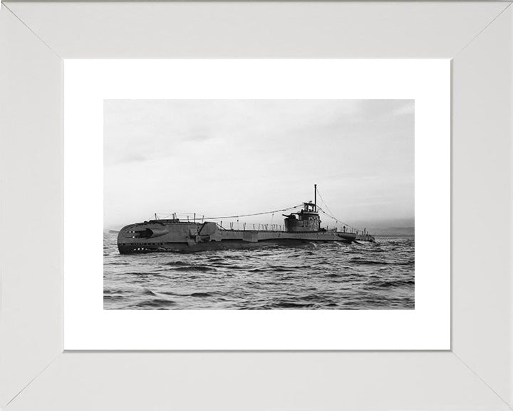 HMS Thorough (P324) Photo Print - Low Port Side View - Royal Navy T Class Submarine Posters, Prints, & Visual Artwork Hampshire Prints 10 x 8 White Frame Yes