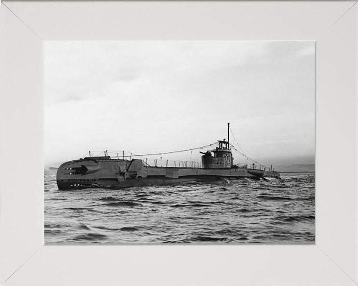 HMS Thorough (P324) Photo Print - Low Port Side View - Royal Navy T Class Submarine Posters, Prints, & Visual Artwork Hampshire Prints 10 x 8 White Frame No