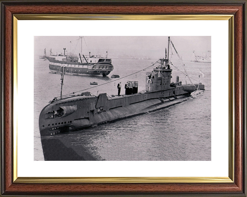 HMS Thorough (P324) Photo Print - Port Side View - Royal Navy T Class Submarine Posters, Prints, & Visual Artwork Hampshire Prints 10 x 8 Classic Frame Yes