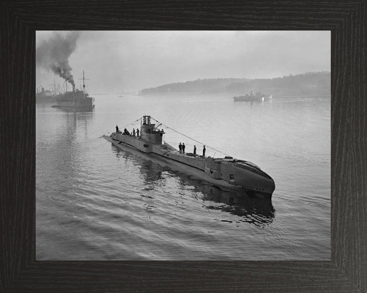 HMS Thunderbolt (N25) Photo Print - Starboard Bow View - Royal Navy T Class Submarine Posters, Prints, & Visual Artwork Hampshire Prints 10 x 8 Black Frame No