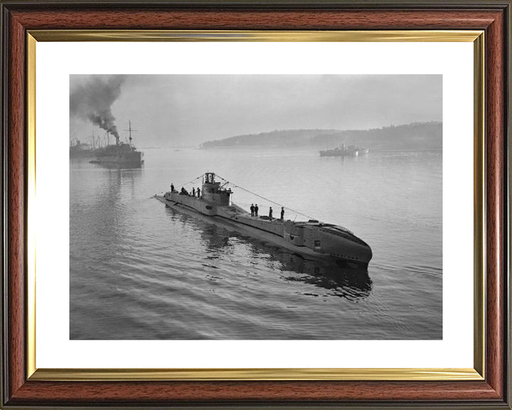 HMS Thunderbolt (N25) Photo Print - Starboard Bow View - Royal Navy T Class Submarine Posters, Prints, & Visual Artwork Hampshire Prints 10 x 8 Classic Frame Yes