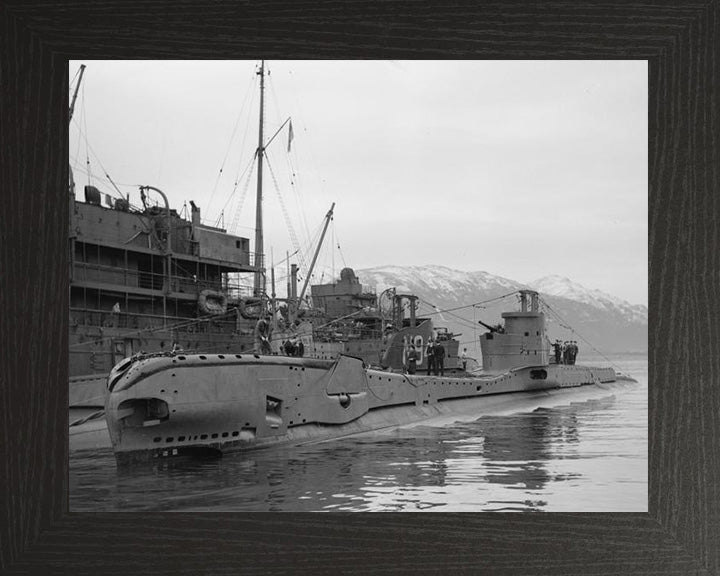 HMS Tigris (N63) Photo Print - Port Side View - Royal Navy T Class Submarine Posters, Prints, & Visual Artwork Hampshire Prints 10 x 8 Black Frame No