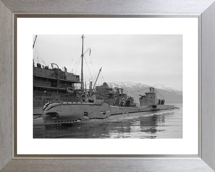 HMS Tigris (N63) Photo Print - Port Side View - Royal Navy T Class Submarine Posters, Prints, & Visual Artwork Hampshire Prints 10 x 8 Silver Frame Yes