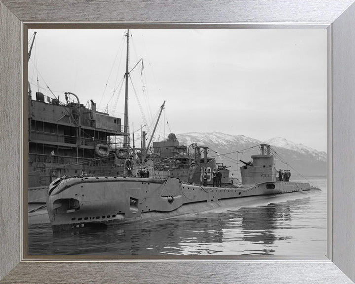 HMS Tigris (N63) Photo Print - Port Side View - Royal Navy T Class Submarine Posters, Prints, & Visual Artwork Hampshire Prints 10 x 8 Silver Frame No
