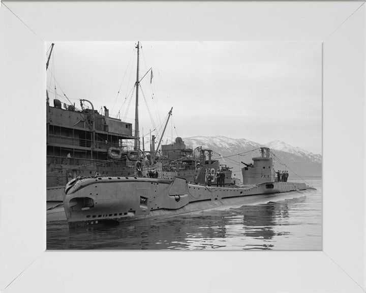 HMS Tigris (N63) Photo Print - Port Side View - Royal Navy T Class Submarine Posters, Prints, & Visual Artwork Hampshire Prints 10 x 8 White Frame No