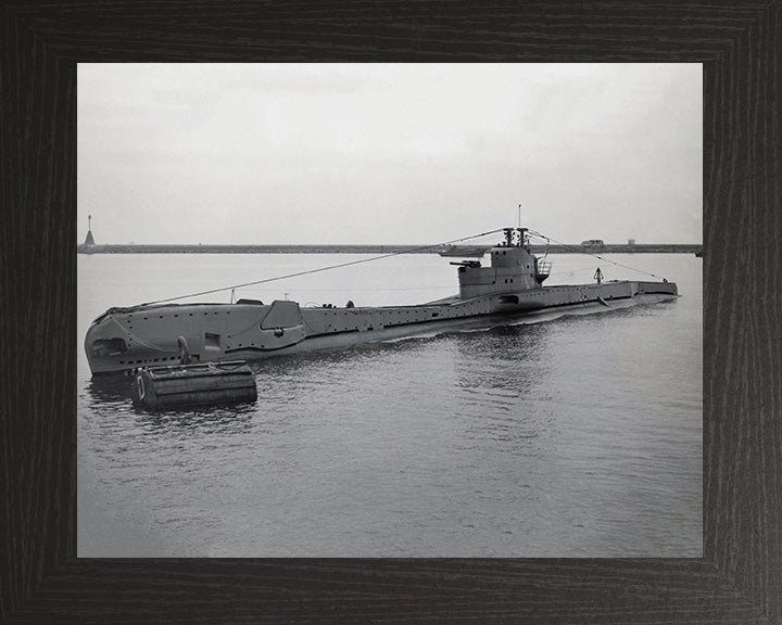 HMS Torbay (N79) Photo Print - At a Buoy - Royal Navy T Class Submarine Posters, Prints, & Visual Artwork Hampshire Prints 10 x 8 Black Frame No