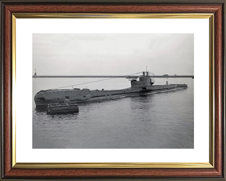 HMS Torbay (N79) Photo Print - At a Buoy - Royal Navy T Class Submarine Posters, Prints, & Visual Artwork Hampshire Prints 10 x 8 Classic Frame Yes