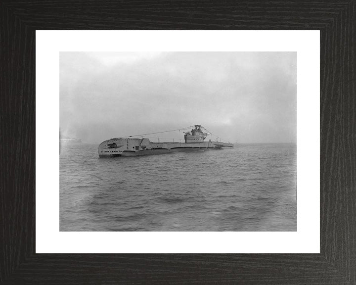 HMS Totem (P352) Photo Print - Port Side View - Royal Navy T Class Submarine Posters, Prints, & Visual Artwork Hampshire Prints 10 x 8 Black Frame Yes