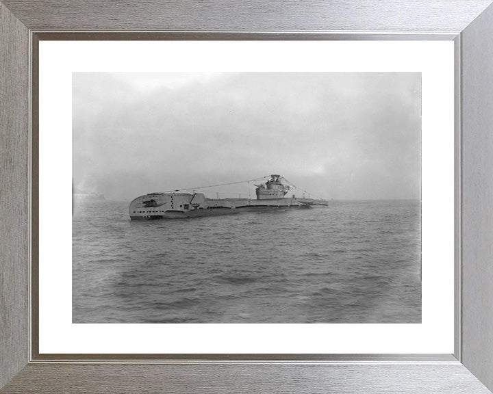 HMS Totem (P352) Photo Print - Port Side View - Royal Navy T Class Submarine Posters, Prints, & Visual Artwork Hampshire Prints 10 x 8 Silver Frame Yes