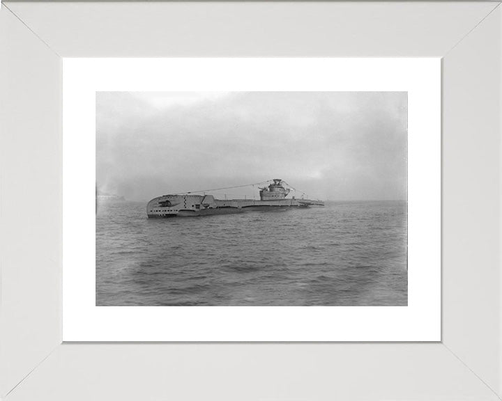 HMS Totem (P352) Photo Print - Port Side View - Royal Navy T Class Submarine Posters, Prints, & Visual Artwork Hampshire Prints 10 x 8 White Frame Yes