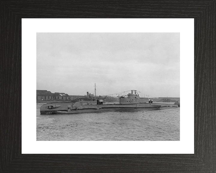 HMS Trespasser (P312) Photo Print - Port Side View - Royal Navy T Class Submarine Posters, Prints, & Visual Artwork Hampshire Prints 10 x 8 Black Frame Yes