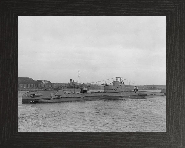 HMS Trespasser (P312) Photo Print - Port Side View - Royal Navy T Class Submarine Posters, Prints, & Visual Artwork Hampshire Prints 10 x 8 Black Frame No