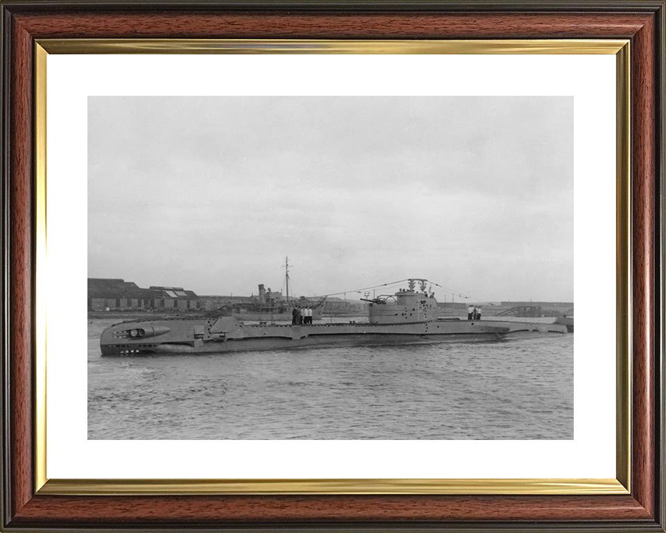 HMS Trespasser (P312) Photo Print - Port Side View - Royal Navy T Class Submarine Posters, Prints, & Visual Artwork Hampshire Prints 10 x 8 Classic Frame Yes