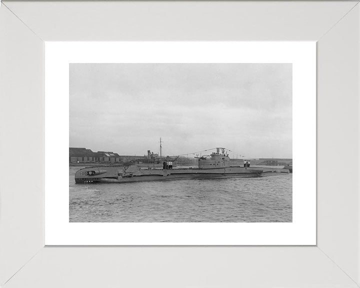 HMS Trespasser (P312) Photo Print - Port Side View - Royal Navy T Class Submarine Posters, Prints, & Visual Artwork Hampshire Prints 10 x 8 White Frame Yes