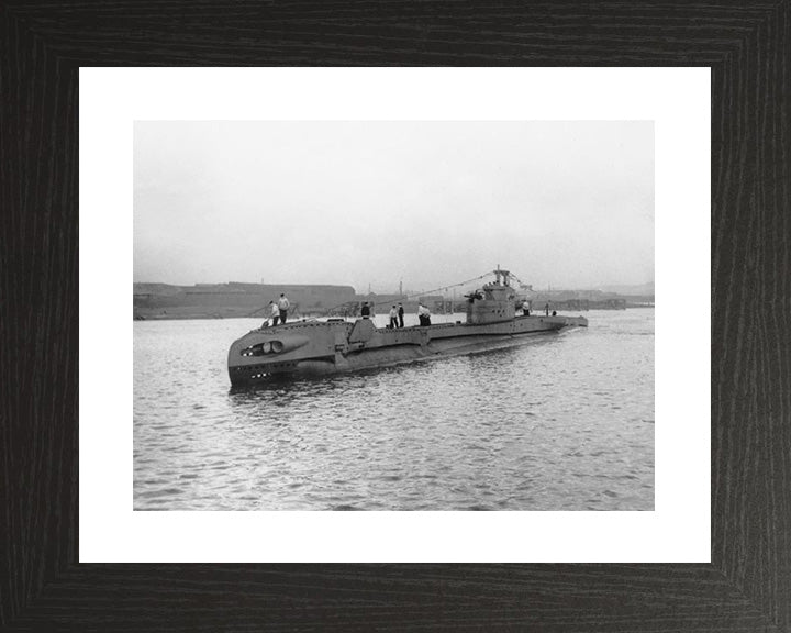 HMS Truculent (P315) Photo Print - Port Side View - Royal Navy T Class Submarine Posters, Prints, & Visual Artwork Hampshire Prints 10 x 8 Black Frame Yes