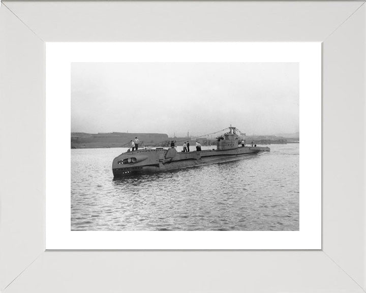 HMS Truculent (P315) Photo Print - Port Side View - Royal Navy T Class Submarine Posters, Prints, & Visual Artwork Hampshire Prints 10 x 8 White Frame Yes