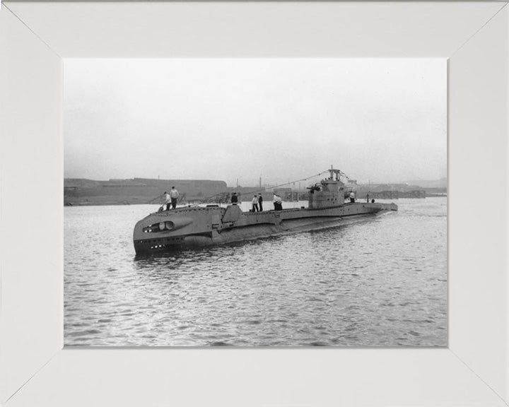 HMS Truculent (P315) Photo Print - Port Side View - Royal Navy T Class Submarine Posters, Prints, & Visual Artwork Hampshire Prints 10 x 8 White Frame No