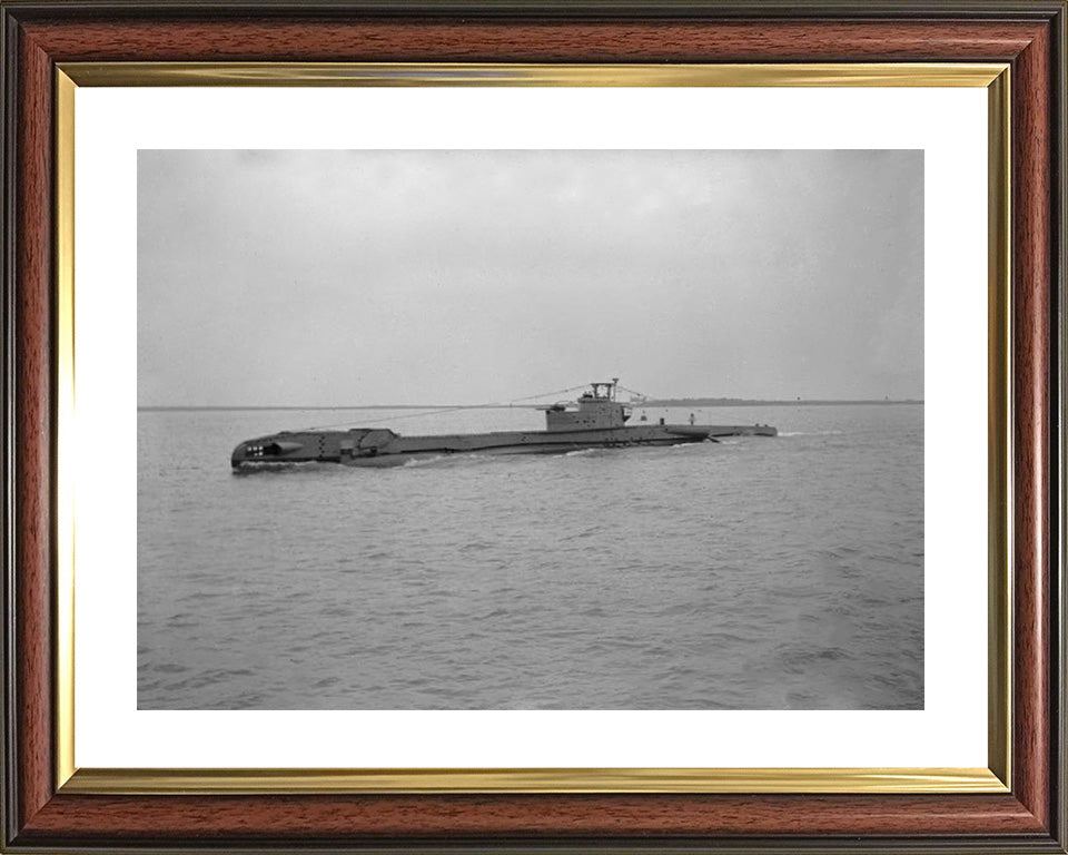 HMS Trump (P333) Photo Print - High Port Side View - Royal Navy T Class Submarine Posters, Prints, & Visual Artwork Hampshire Prints 10 x 8 Classic Frame Yes