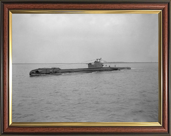 HMS Trump (P333) Photo Print - High Port Side View - Royal Navy T Class Submarine Posters, Prints, & Visual Artwork Hampshire Prints 10 x 8 Classic Frame No