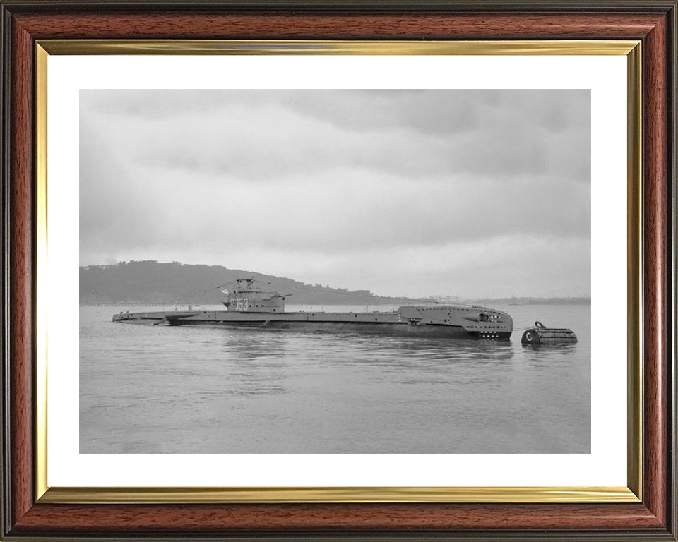 HMS Truncheon P353 Photo Print - At A Buoy - Royal Navy T Class Submarine Posters, Prints, & Visual Artwork Hampshire Prints 10 x 8 Classic Frame Yes